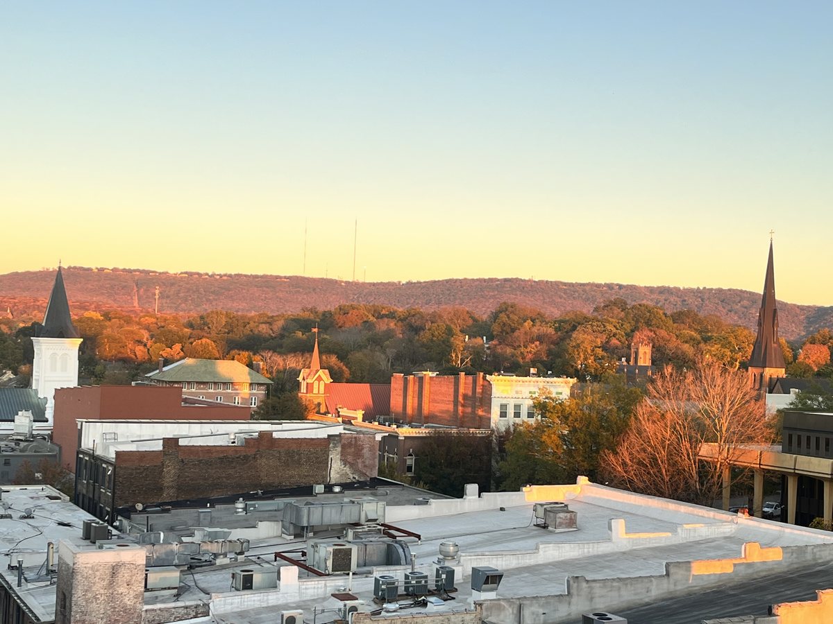 Downtown Huntsville at golden hour